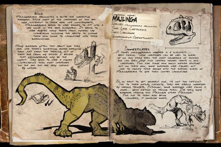 Majungasaurus - The Stat Reading Chameleon