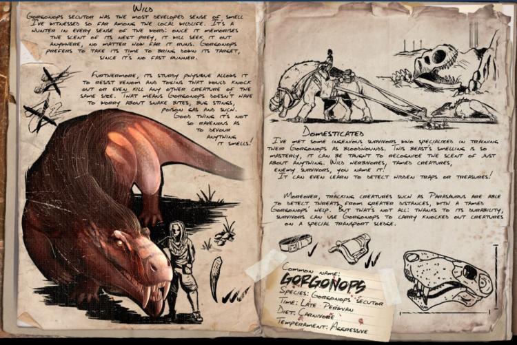 Gorgonops - Concept art by RiskyBiscuits