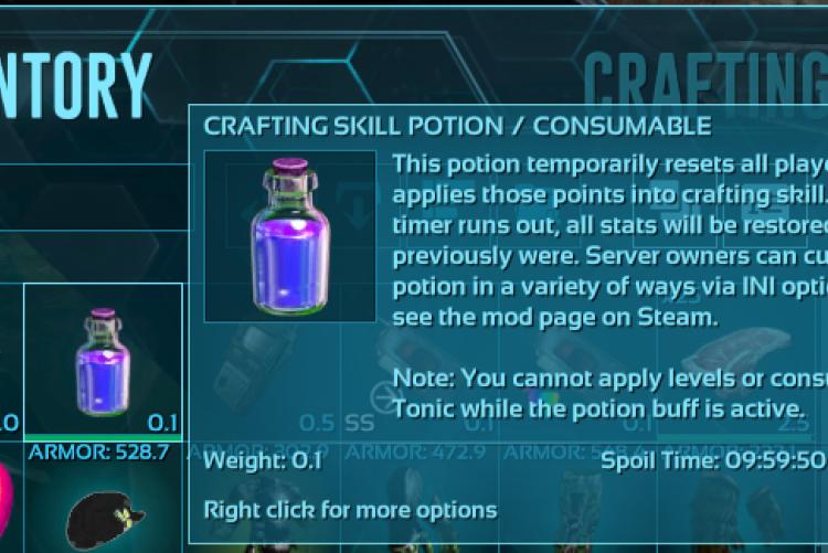 Crafting Skill Potion